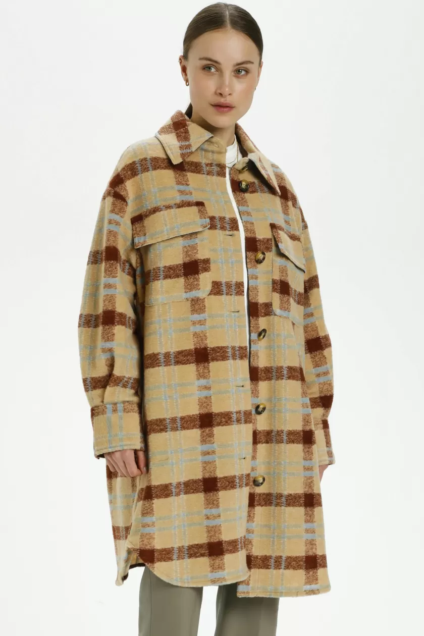 Soaked In Luxury SLCookie Kåpe WheyandMahoganyCheck Flash Sale