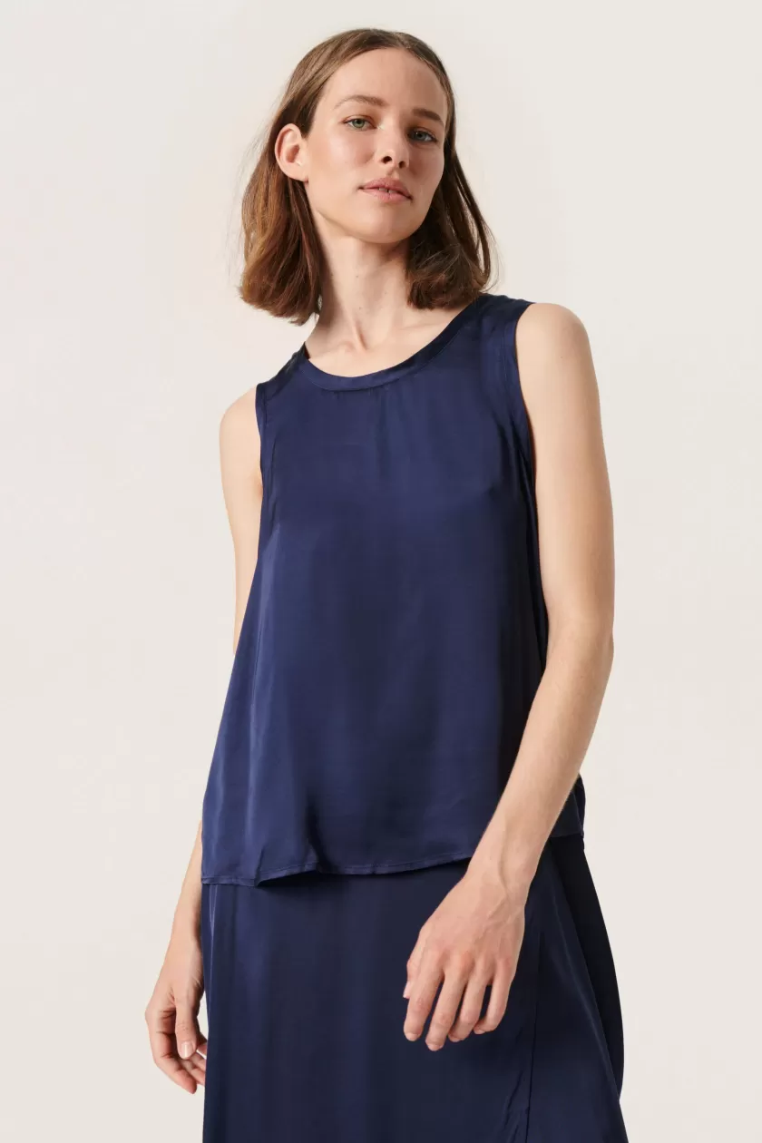 Soaked In Luxury SlEline Blus Outlet