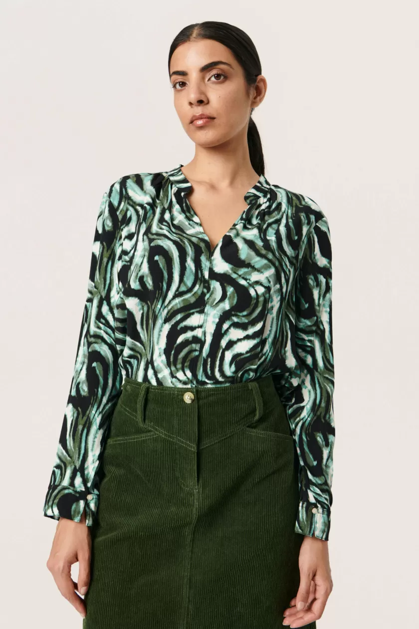 Soaked In Luxury SLKenna Bluse Sale