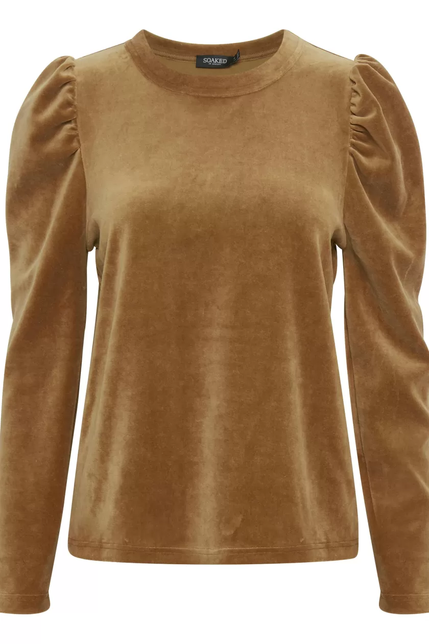 Soaked In Luxury SLVelvetina Blus Discount