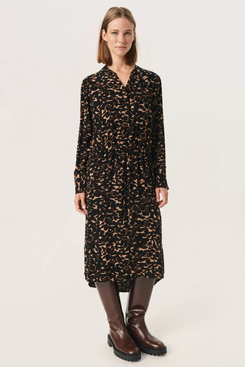 Soaked In Luxury SLZaya Kjole Tiger´sEyeLeafPrint Online